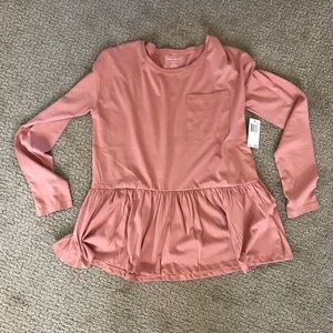 For the Republic | Pink | Peplum Top